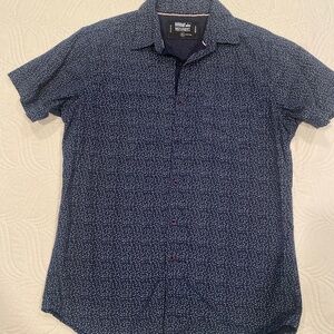 Monument cotton short sleeve button down